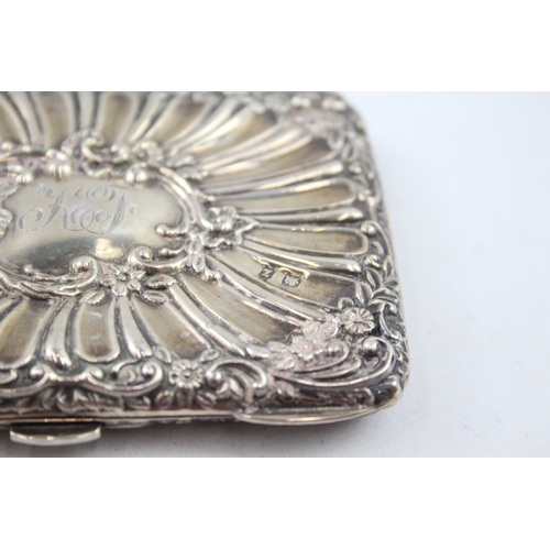 422 - Antique Victorian 1899 Birmingham Sterling Silver Pocket Notebook / Case (102g)