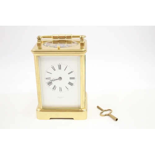 427 - E.M & Co. French Repeater Gilt Brass Carriage Clock