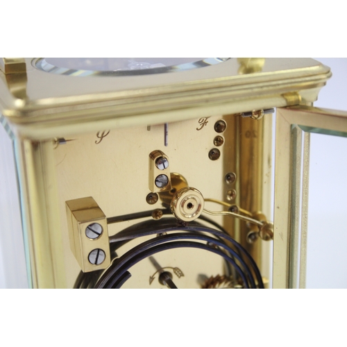 427 - E.M & Co. French Repeater Gilt Brass Carriage Clock