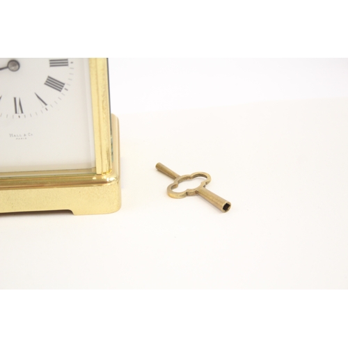 427 - E.M & Co. French Repeater Gilt Brass Carriage Clock