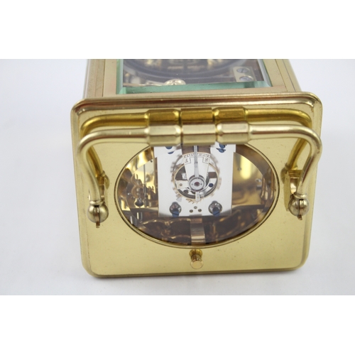 427 - E.M & Co. French Repeater Gilt Brass Carriage Clock