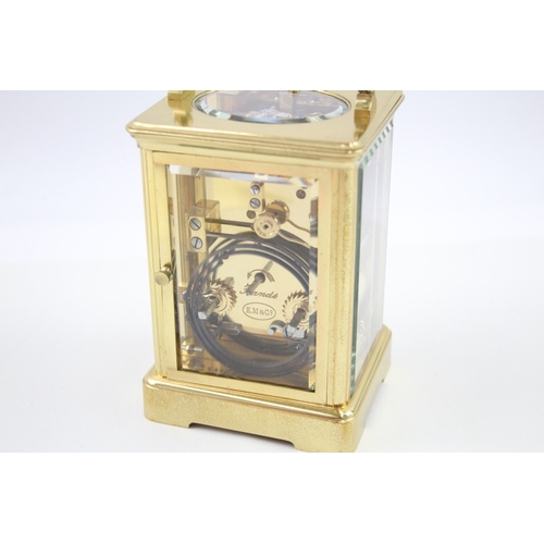 427 - E.M & Co. French Repeater Gilt Brass Carriage Clock