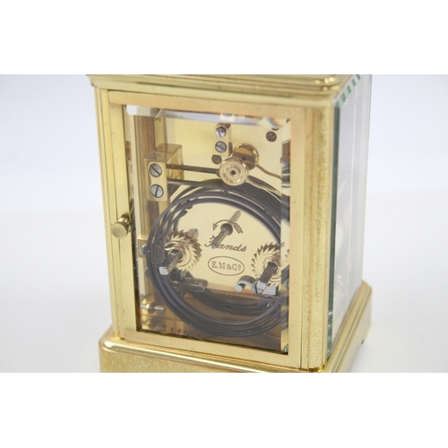 427 - E.M & Co. French Repeater Gilt Brass Carriage Clock