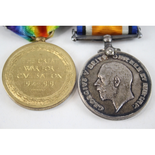 452 - WW1 Medal Pair & Original Ribbons inc. Named 21599 A. Wheaton Royal Berks Regt