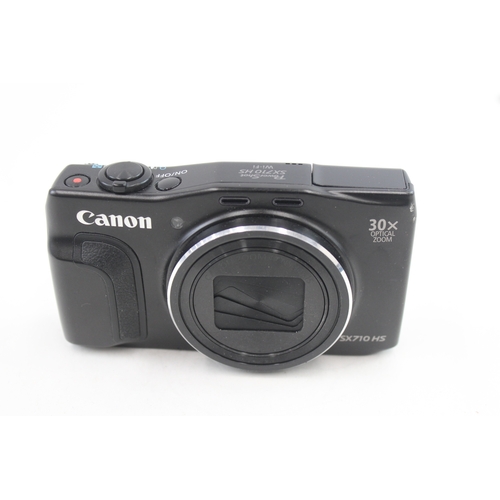 493 - Canon Powershot SX710 HS Digital Compact Camera Working w/ 30x Optical Zoom