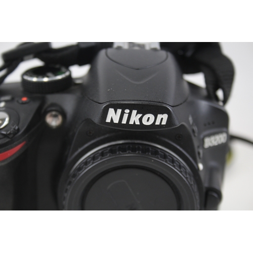 504 - Nikon D3200 DSLR Digital Camera Working Body Only w/ Battery Pack & Manual