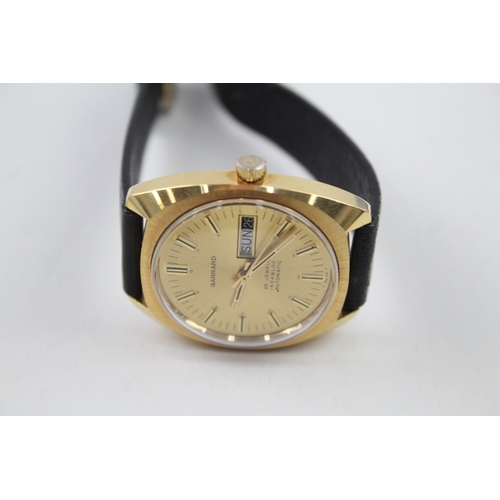 519 - Men's vintage Garrard Gold Tone Watch Automatic Working