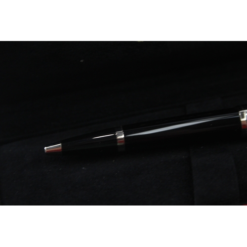 533 - Cartier Pasha De CARTIER Black Resin Ballpoint Pen / Biro WRITING Original Box