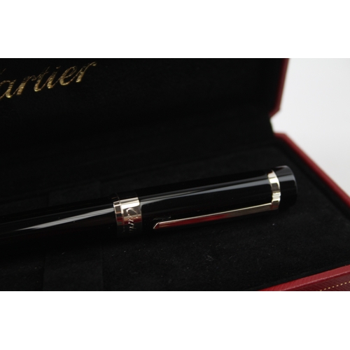 533 - Cartier Pasha De CARTIER Black Resin Ballpoint Pen / Biro WRITING Original Box