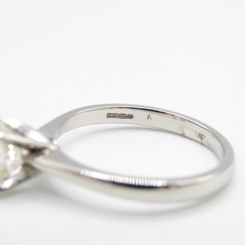 1 - Diamond Solitaire Ring with transitional cut 1.75ct natural earth mined diamond set in a 4 claw hall... 