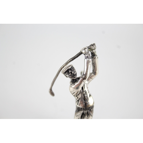 385 - Vintage Stamped .925 Sterling Silver Novelty Man Playing Golf Ornament 33g