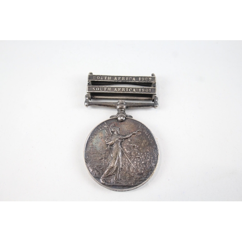 451 - Boer War Kings South Africa Medal Named 2758 Pte T. Storey W. Yorks Regt