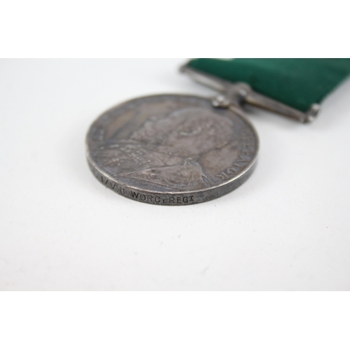 453 - Edward VII Volunteer Long Service Medal Named 21 Pte H. Pearce I.V B