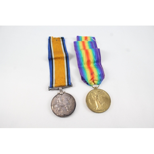 456 - WW1 Medal Pair Named 2239 Pte J.E Dye Royal Fusiliers