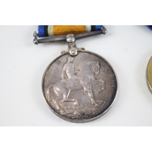 456 - WW1 Medal Pair Named 2239 Pte J.E Dye Royal Fusiliers