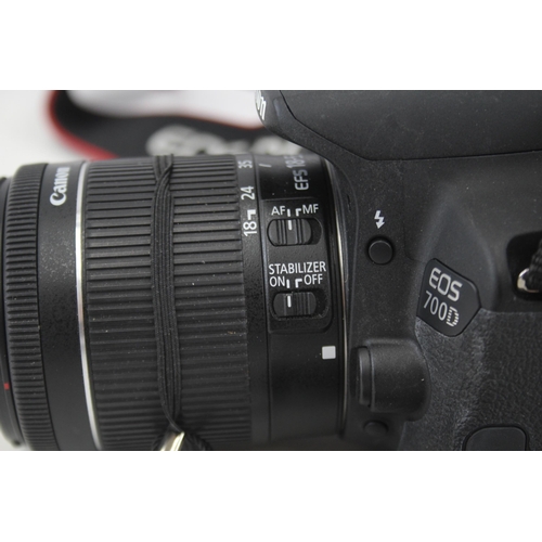 502 - Canon EOS 700D DSLR Digital Camera Working w/ Canon EF-S 18-135mm F/3.5-5.6