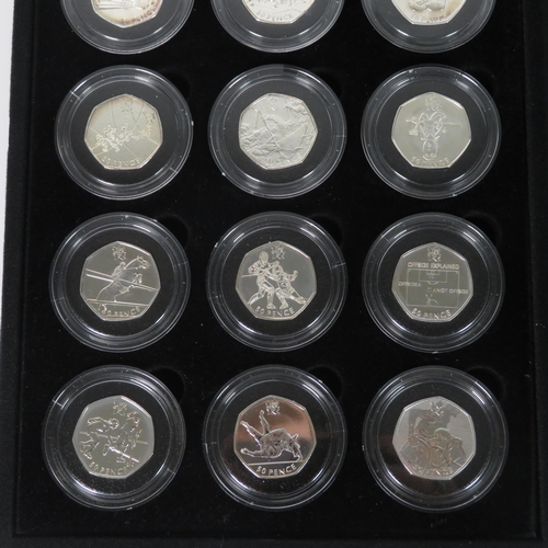 381 - Royal Mint London 2012 Silver 50p Sports Collection