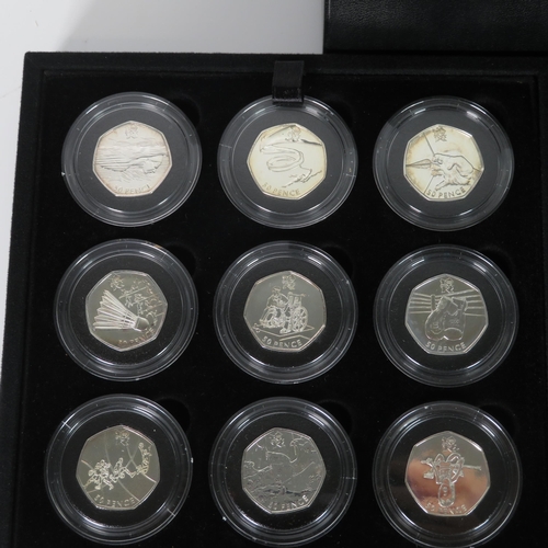 381 - Royal Mint London 2012 Silver 50p Sports Collection