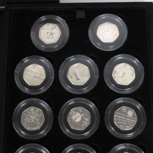 381 - Royal Mint London 2012 Silver 50p Sports Collection