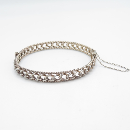 346 - Silver bangles (79.5g)