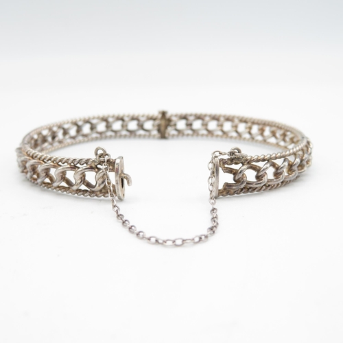 346 - Silver bangles (79.5g)