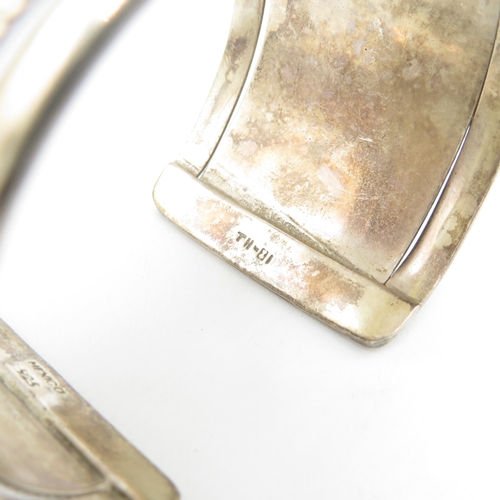 349 - Silver bangles (90.3g)