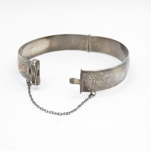 355 - Silver bangles (77.4g)