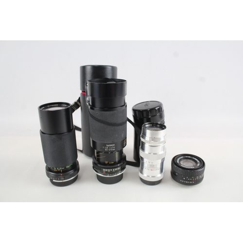 499 - Manual Camera Lenses Inc Jupiter, Vivitar & Pentacon Mechanically Working x 4