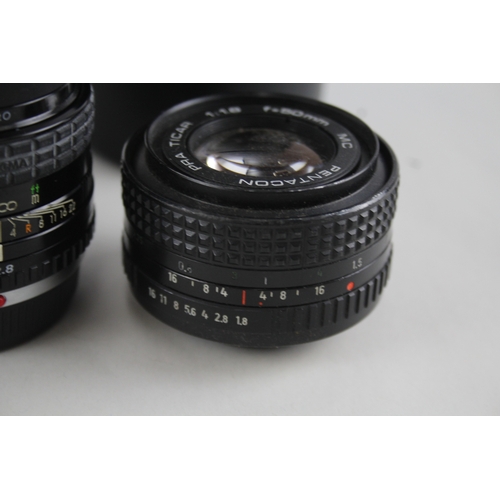 501 - Manual Camera Lenses Inc Sigma, Centon & Pentacon Etc Mechanically Working x 4