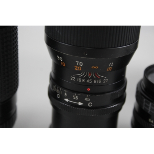 501 - Manual Camera Lenses Inc Sigma, Centon & Pentacon Etc Mechanically Working x 4