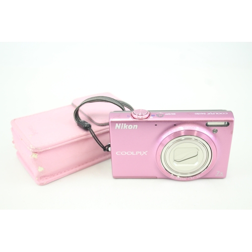 505 - Nikon Coolpix S6150 Digital Compact Camera Working w/ 7x Optical Zoom & Strap