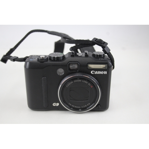 506 - Canon Powershot G9 Digital Compact Camera Working w/ Canon 6x IS Zoom Lens