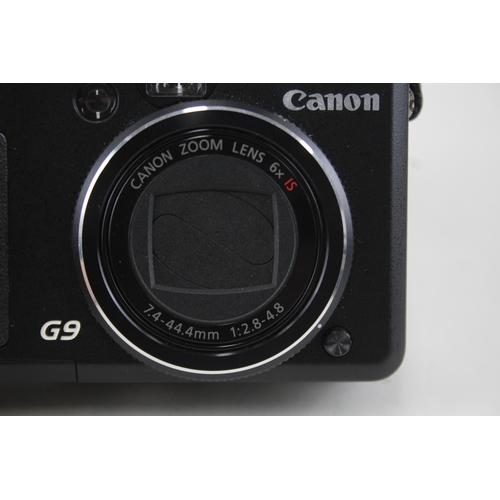 506 - Canon Powershot G9 Digital Compact Camera Working w/ Canon 6x IS Zoom Lens