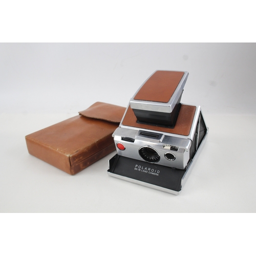 510 - Polaroid SX-70 Land Camera Vintage Instant Film Camera, Brown Colourway