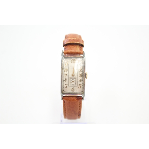 518 - Men's Longines Art Deco Style Watch Hand-Wind WATCH RUNS