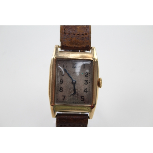 527 - Men's Vintage J. W. Benson 9ct Gold Watch Hand-Wind WATCH RUNS