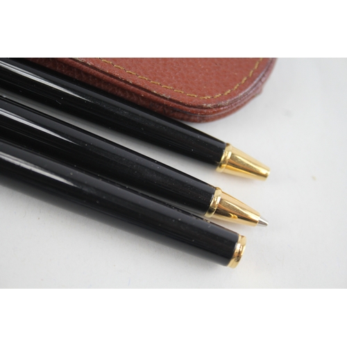 531 - Vintage WATERMAN Exclusive Black Lacquer Fountain Pen 18ct Nib, Ballpoint Etc