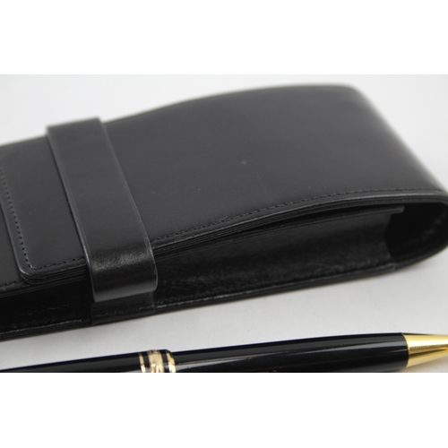 537 - MONTBLANC Meisterstuck Black Ballpoint Pen & Mechanical Pencil Set Cased