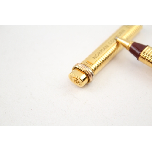 538 - Vintage Must De CARTIER Gold Plated Ballpoint Pen / Biro Boxed - 549687 (23g)