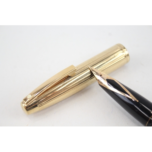 545 - Vintage Sheaffer Imperial Gold Plated Fountain Pen w/ 14ct Gold Nib WRITING