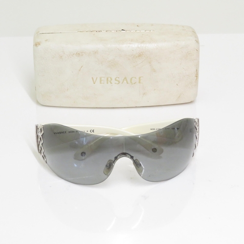 481 - 4 x Designer Sunglasses including Giorgio Armani / Versace / Chanel / Gucci - All with Cases