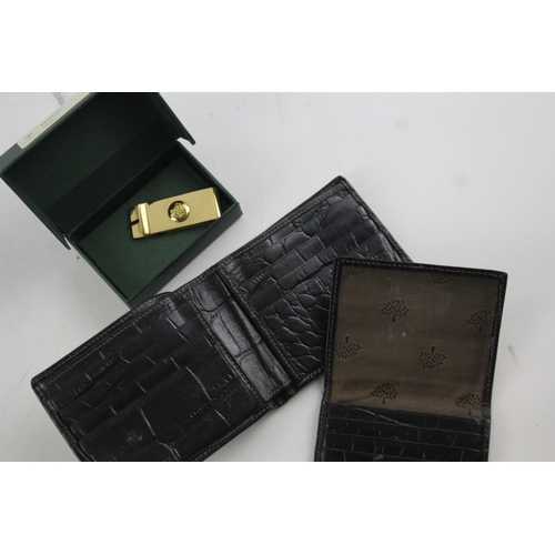 364 - Mulberry Leather Accessories Inc Men's Wallet, Credit Card Case & Money Clip x 3