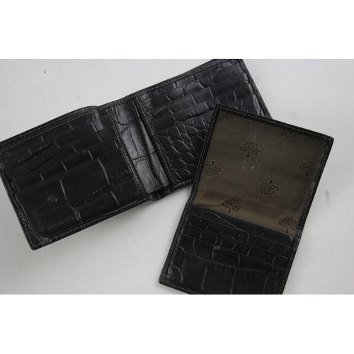 364 - Mulberry Leather Accessories Inc Men's Wallet, Credit Card Case & Money Clip x 3