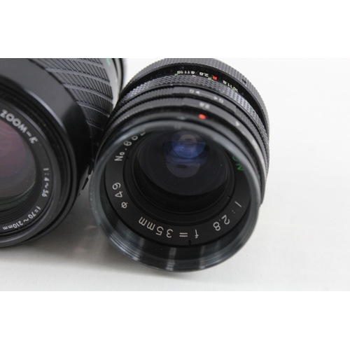 381 - Manual Camera Lenses Inc Sigma, Miranda & Hanimex Etc Mechanically Working x 4