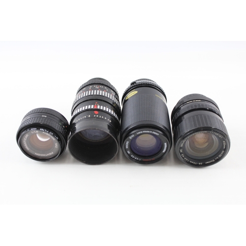 382 - Manual Camera Lenses Inc Vivitar, Miranda & Pentacon Mechanically Working x 4