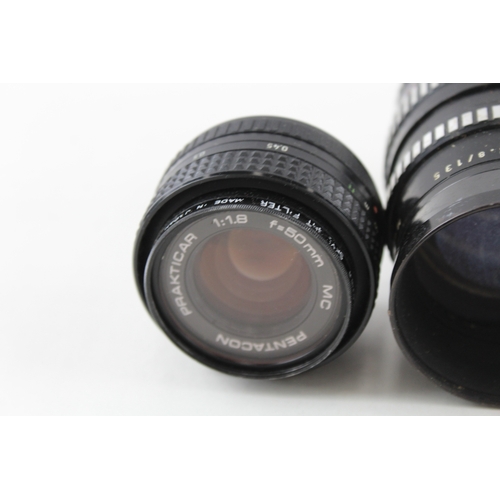 382 - Manual Camera Lenses Inc Vivitar, Miranda & Pentacon Mechanically Working x 4