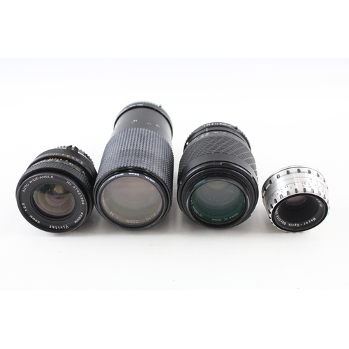 384 - Manual Camera Lenses Inc Sigma, Sirius & Vivitar Etc Mechanically Working x 4