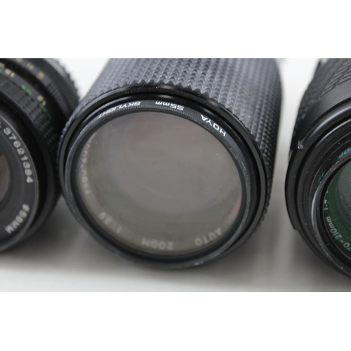 384 - Manual Camera Lenses Inc Sigma, Sirius & Vivitar Etc Mechanically Working x 4