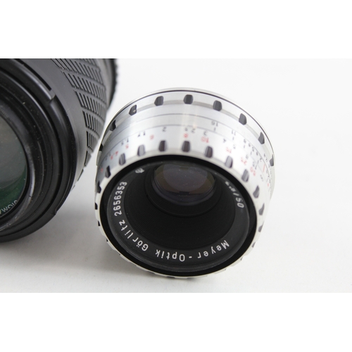 384 - Manual Camera Lenses Inc Sigma, Sirius & Vivitar Etc Mechanically Working x 4