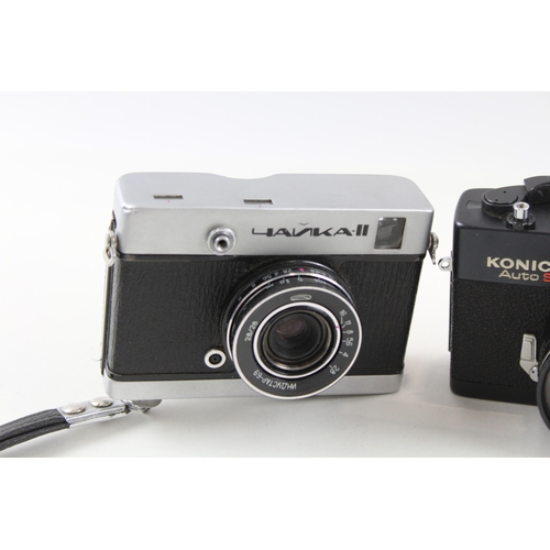 385 - Compact Rangefinder Film Cameras Inc Fujica & Konica Auto S3 Etc Working x 3